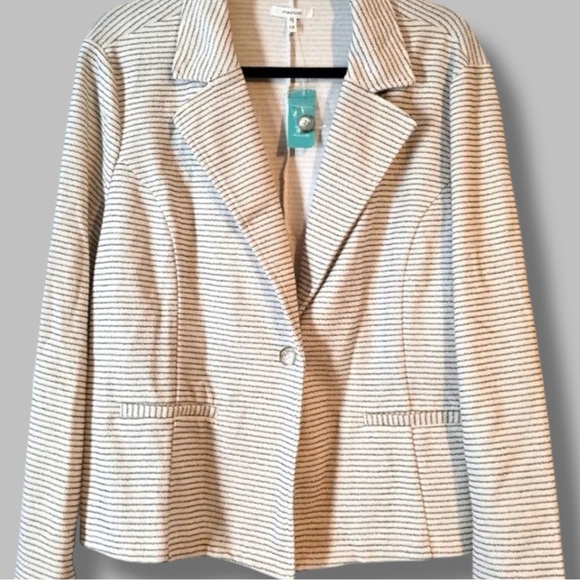 Maurice’s Blazer Jacket NWT Cream Textured – Size 3X - Picture 6 of 16